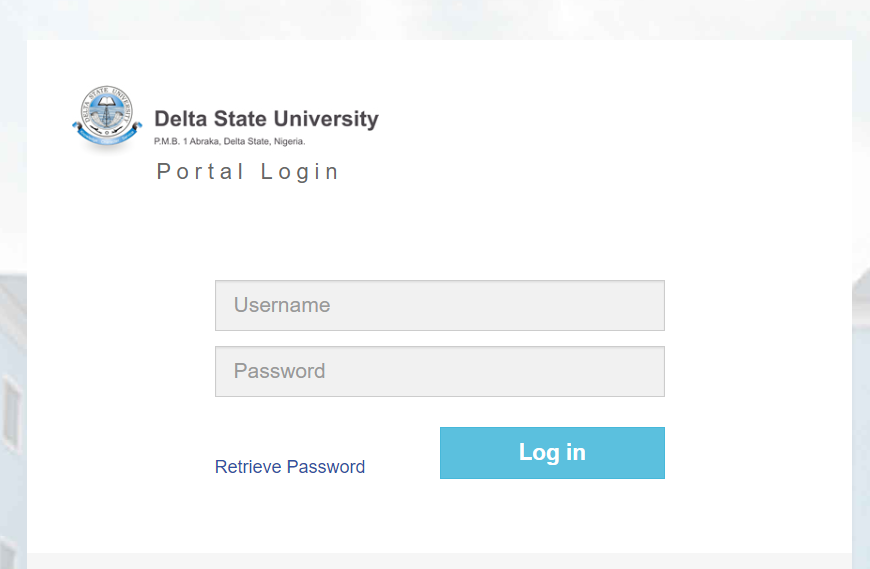 DELSU Student Portal Login | delsu.edu.ng Student Portal