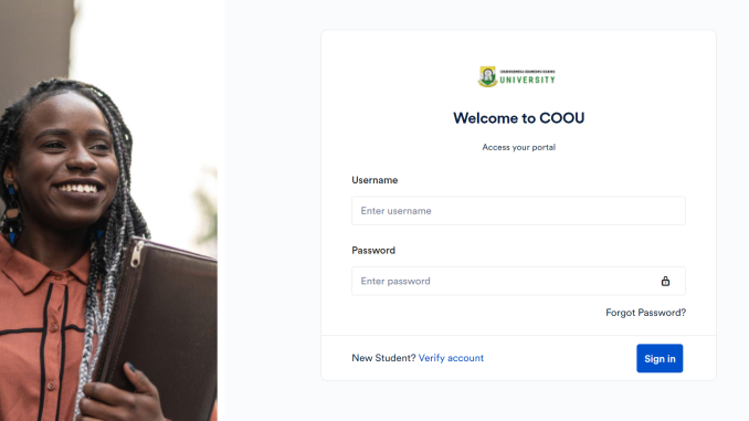 COOU Student Portal Login | COOU Portal portal.coou.edu.ng
